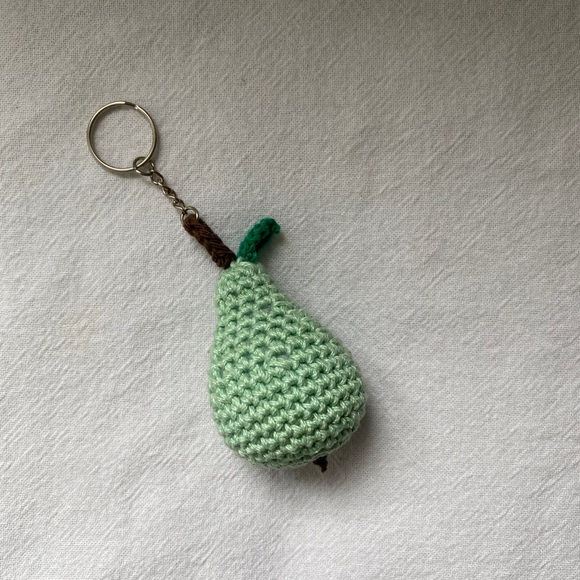MADE TO ORDER CROCHET FRUIT KEYCHAIN - Picture 4 of 7
